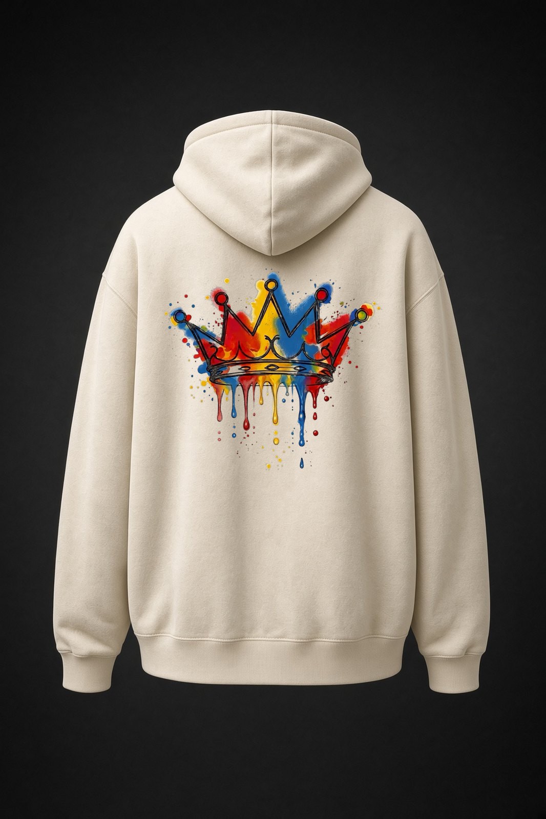 Crown on bone hoodie